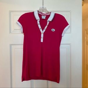 Lacoste Sport Polo, Size 38, Raspberry color